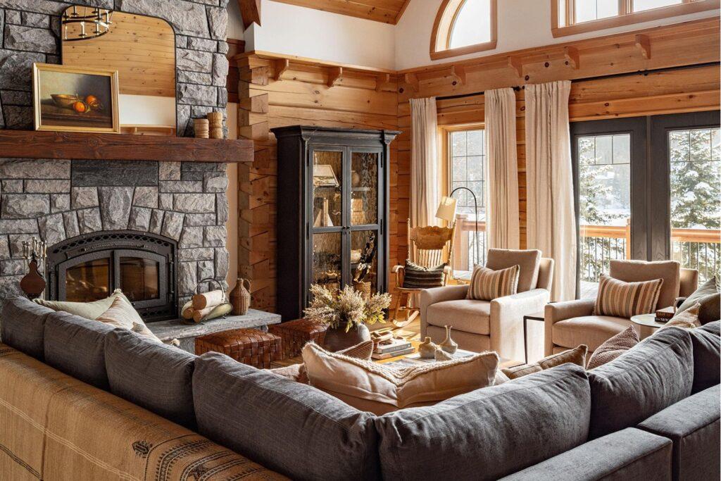 Embracing Log Cabin Living Room Furniture